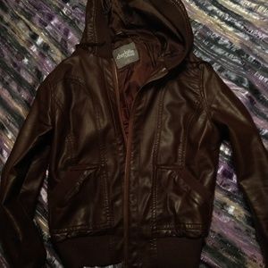 Faux leather jacket